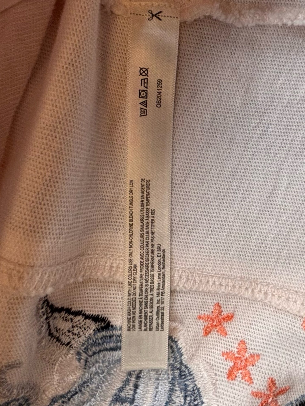Free People Movement Embroidered Sweatshirt Sz. XS Oversized - Picture 7 of 9